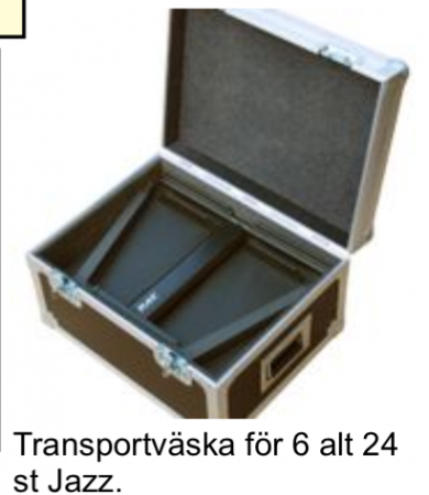 Flight case till 24 st notst&auml;ll Jazz