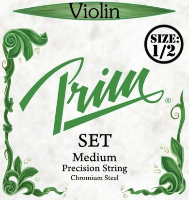 Violinsträngsats Prim Grön Medium 1/2. Strängarna säljs även separat.